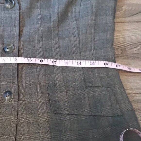 Anne Klein Suits Three Button Blazer Brown Size 4 - Picture 11 of 14